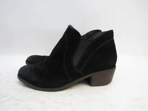 Me Too Womens Size 8 M Black Suede Chelsea Ankle Fashion Boots Bootie - Picture 1 of 11
