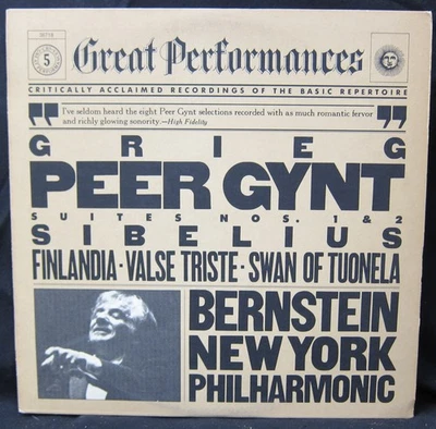 Peer Gynt Suites No. 1 & 2 / Valse Triste, Finlandia -Bernstein, NY Philharmonic - Image 1 of 2