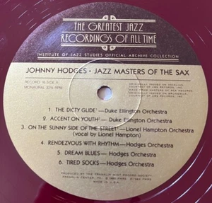 Greatest JAZZ Recordings of All Time Vol 16 Masters of the Sax  RECORD ONLY  VG+ - Picture 1 of 4