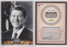2012 Panini Americana Heroes & Legends Bronze Proof /100 Ronald Reagan #40