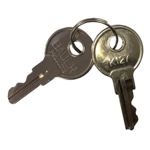 Bauer K127 Replacement Keys for T-Handles, Camper Toppers, Truck Caps - Set of 2 - Foto 1 di 1