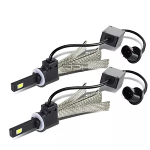 6000K WHITE LED LIGHTING SYSTEM HIGH/LOW BEAM HEADLIGHT/HEADLAMP BULBS PAIR - Picture 1 of 7