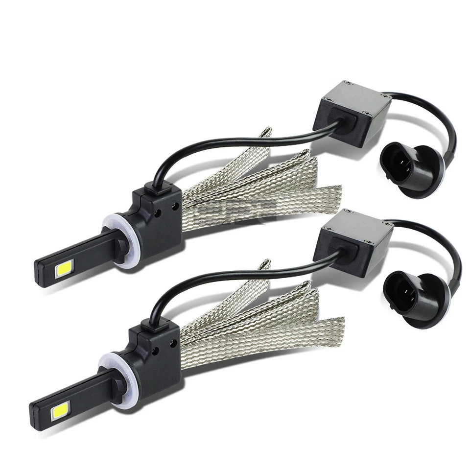6000K WHITE LED LIGHTING SYSTEM HIGH/LOW BEAM HEADLIGHT/HEADLAMP BULBS PAIR - Image 1 of 4