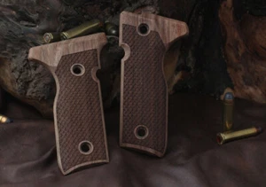 KSD Brand Beretta Mod 8000 / 8040 F Stoger Compatible Walnut Grips Dragon Skin - Picture 1 of 1