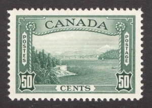 1938 Canada Sc# 244 Pictorial - 50¢ Vancouver Harbor, MH stamp - Picture 1 of 1