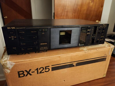 Vintage NAKAMICHI BX-125 2-head cassette deck with box - made in Japan - Image 1 of 4