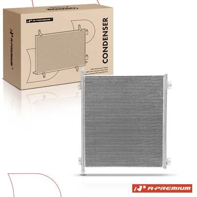 AC A/C Condenser with Bracket for Ford CF8000 L8000F LA8000F LLA9000 LTS8000F - Image 1 of 4