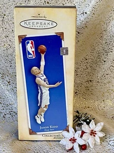 2004 Hallmark JASON KIDD Basketball Ornament HOOP STARS #10 NBA NJ Nets - Picture 1 of 7