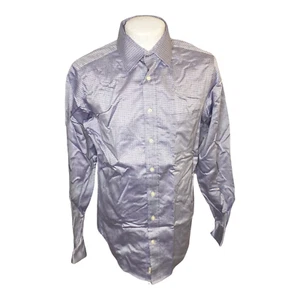 Kirkland Signature tailored Fit Men's Dress Shirt SZ15.5 Non-Iron Purple Black - Picture 1 of 10