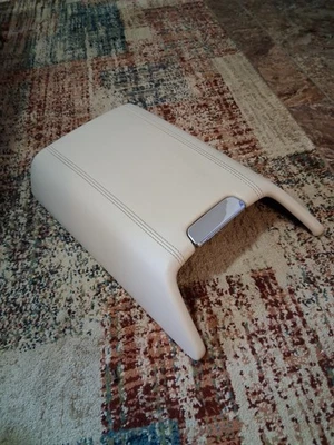 💎 Lincoln Navigator 2003-2006 beige consola delantera luz cuero reposabrazos tapa OEM Foto 1 de 4