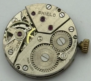 19.7mm Shield Peseux P 220 Manual Wind Swiss Made 15 Jewels Watch Movement PARTS - Picture 1 of 16