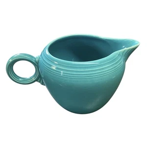 Vintage Fiesta 2 Pint Jug Original Turquoise 32 Oz Pitcher - Picture 1 of 10