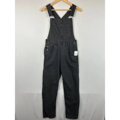Baberos de mezclilla negros We the Free People Ziggy OB1194412 para mujer talla XS Foto 1 de 4