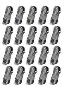 20 Pack Micro USB Cable 5FT Fast Charger for Samsung Galaxy Note 4 5 S6 S7 Black - Picture 1 of 3