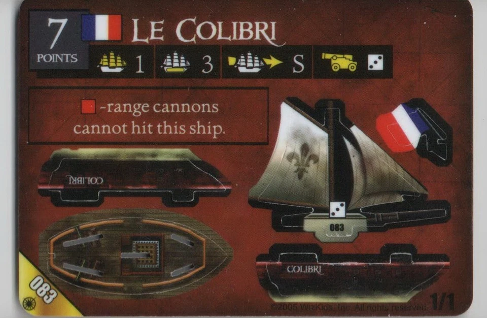 Wizkids Pirates Pocketmodel - Le Colibri PotCC-083 R - Image 1 of 1