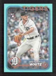 Brendan White 2024 Topps Series 1 AQUA Parallel Fanatics #8 SP - Foto 1 di 2