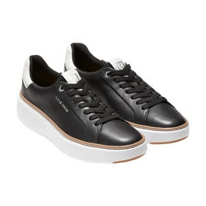 Womens Cole Haan GrandPro Topspin Sneakers - Black Leather, Size 8 US [W22706] - Picture 1 of 6