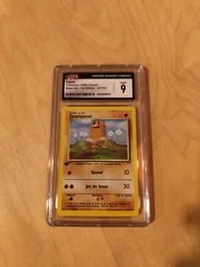 1999 pokemon French Diglett Taupiqueur #47 1st Edition CGC 9 Mint - Picture 1 of 2