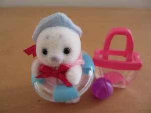 Sylvanian Families Fluffy Baby Seal FS-51 Float Ring Japan Limited RARE MUJI - Picture 1 of 23