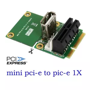 Mini PCI-E to PCI-E 1X Adapter Half Full Size for PCI-E to mini PCIE test card - Picture 1 of 12