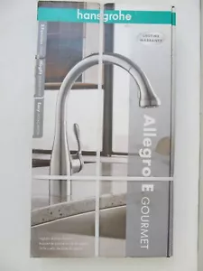 Hansgrohe Allegro E Gourmet High Arc Kitchen Faucet, 2-Spray Pull-Down, 1.75 GPM - Picture 1 of 8