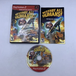 Destroy All Humans (Sony PlayStation 2, 2005) PS2 Complete W/ Manual - Picture 1 of 6