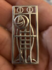Macintosh Celtic Sterling Silver Scottish Rose Brooch Pin