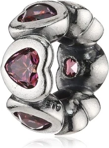 Pandora Damen-Bead 925 Sterling Silber Zirkonia rosa 791252CZS - Bild 1 von 1