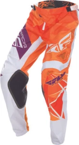 Pantalones todoterreno Fly Racing Kinetic Crux MX naranja/púrpura/blanco para hombre 28 y 28S - Imagen 1 de 3