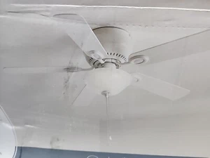 Harbor Breeze Mayfield 44-in White Ceiling Fan with LED Lights (5-Blade) - Picture 1 of 9