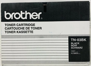 BROTHER TN-03BK TONER ORIGINALE NERO PER BROTHER HL 2600CN/HL-2600CN - Foto 1 di 2