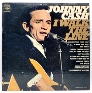 JOHNNY CASH - I WALK THE LINE - COUNTRY LP RECORD COLUMBIA MONO 1965 - Picture 1 of 2