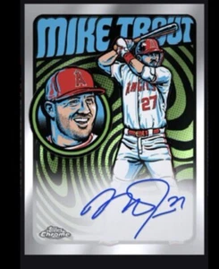 2024 TOPPS Chrome -Ultra Violet Autograph - MIKE TROUT  ( Topps Bunt DigitalCard - Picture 1 of 1