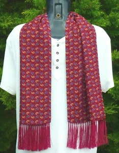 Vintage TOOTAL Scarf Cravat Mens Dapper Mod Indie Scooter Goodwood Ascot Races - Picture 1 of 4
