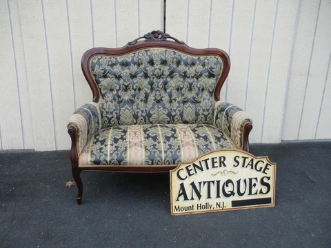 64367 Victorian Style Loveseat Sofa Couch Accent Chair Cover