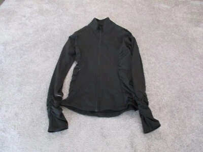 Chaqueta deportiva VSX para mujer talla pequeña negra bolsillos con cremallera deportiva Foto 1 de 4
