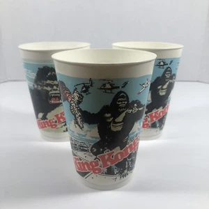 Lote De 3 Once Tazas King Kong 1976 Vintage Hechas En EE. UU. - Imagen 1 de 12