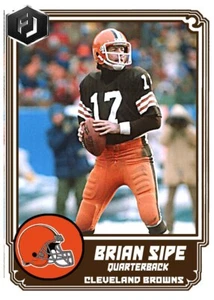 ACEO BRIAN SIPE CLEVELAND BROWNS CUSTOM HAND MADE ART CARD - Picture 1 of 2