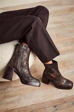 $298 - Free People Ruby Platform Leather Boots in Metallic Medley Size 9 (39)