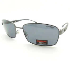 Carrera 8037 S R80IR Dark Ruthenium Memory Metal Grey New Sunglasses Authentic - Picture 1 of 3
