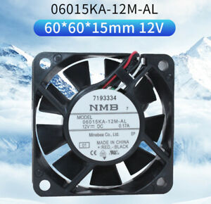 NMB 06015KA-12M-AL 6015 12V 0.17A 6CM Cooling Fan 3-wire 4100rpm