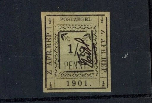 TRANSVAAL Pietersburg 1901 SG 3b 1/2d MOG SEM PARADA APÓS A ESQUERDA Z SEM BARRA DIREITA 1/2 - Imagem 1 de 2