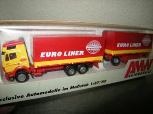 1:87 H0 AMW Mercedes LKW Truck "Euro Liner" in OVP - Picture 1 of 1
