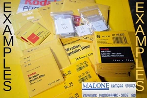 Wratten 8 9 12 15 16 21 22 23A GELB ORANGE Serie LONG PASS Gelfilter - Bild 1 von 10