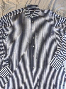 Vintage Ralph Lauren Purple Label Shirt 120s 2-Ply Cotton French Cuff Size 17.5 - Picture 1 of 6