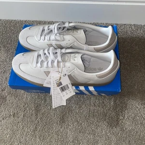 Size 10 - adidas Samba OG Grey Beige Men’s Trainers JH5792 - Picture 1 of 7