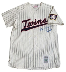 Vintage Mitchell And Ness Minnesota Twins Harmon Killebrew Autographed Jersey  - Picture 1 of 4