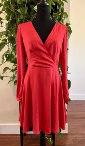 Gr. S Express Chiffon Langarm Taille Minikleid Empire Taille leicht - Bild 1 von 13