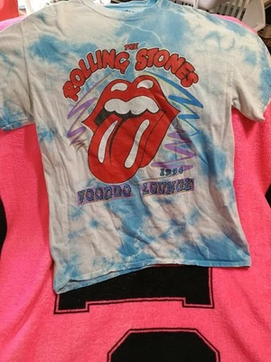 Camiseta Tie-Dye Vintage 1994 Rolling Stones Voodoo Lounge World Tour Años 90 Banda MD Foto 1 de 4