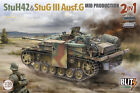 Takom 8017  1/35 Stuh42 & Stuglll Ausf. G Mod Production 2 In 1 W/Bonus Stowage